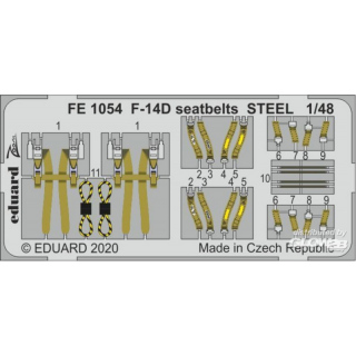 F-14D seatbelts STEEL for AMK
