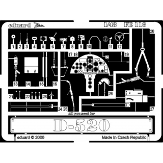 Dewoitine D-520 - Detailset 1/48