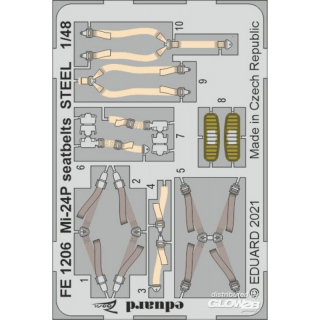Mi-24P seatbelts STEEL 1/48 for ZVEZDA