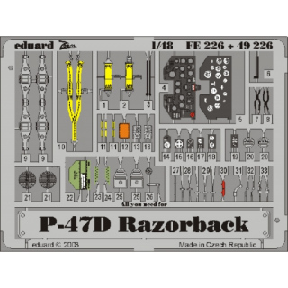 P-47D Razorback - Detailset 1/48