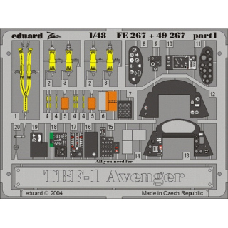 TBF-1 Avenger - Detailset 1/48