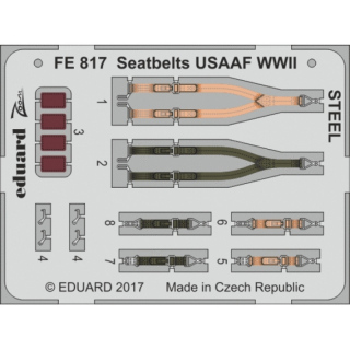 Seatbelts USAAF WWII STEEL - 1/48