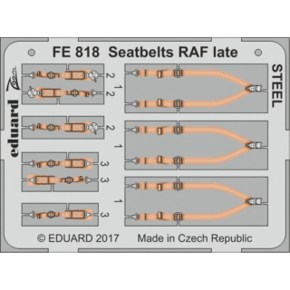 Seatbelts RAF late STEEL - 1/48