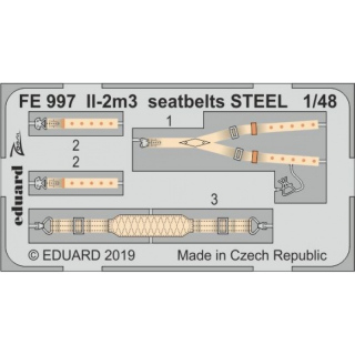 Il-2m3 seatbelts STEEL - 1/48