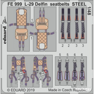 L-29 Delfin seatbelts STEEL for AMK