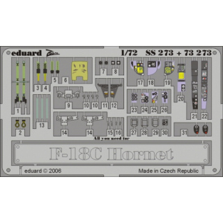 F-18C Hornet - Detailset 1/72