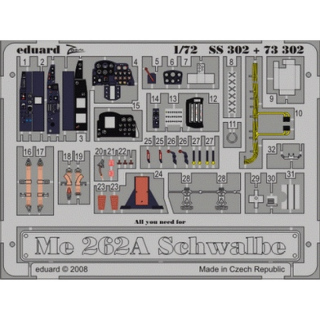 Messerschmitt Me 262 A Schwalbe - Detailset 1/72
