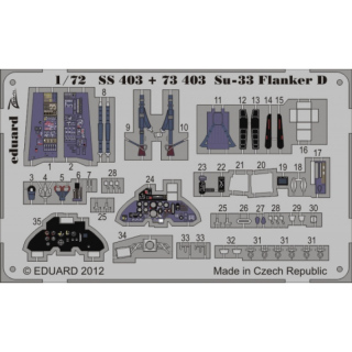 Sukhoi Su-33 Flanker D - Detailset 1/72