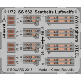 Seatbelts Luftwaffe WWII Fighters STEEL - 1/72