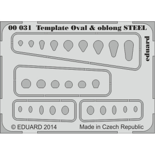 Template ovals & oblong STEEL