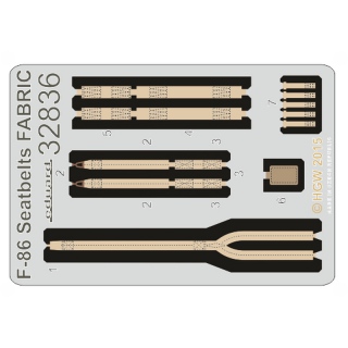 F-86 Seatbelts FABRIC - 1/32