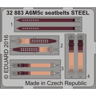 A6M5c Seatbelts STEEL - 1/32