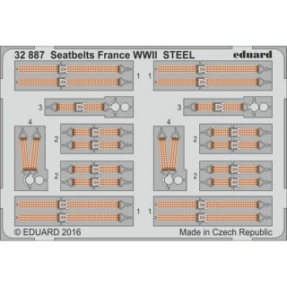 Seatbelts France WWII STEEL - 1/32