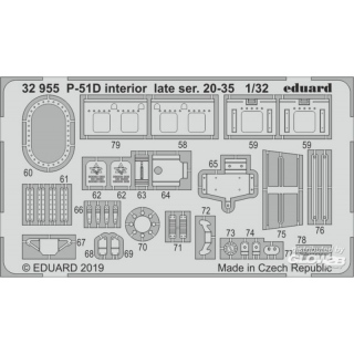 P-51D interior late ser. 20-35 f. Tamiya