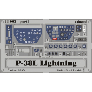 P-38L Lightning - Dashboard 1/32
