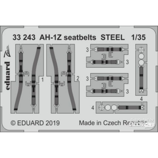 AH-1Z seatbelts STEEL for Academy