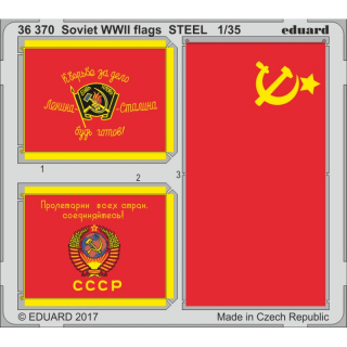 Soviet WWII flags STEEL - 1/35