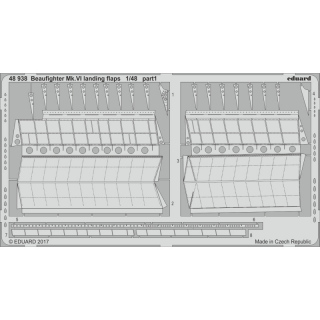 Beaufighter Mk.VI landing flaps - 1/48