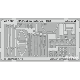 J-35 Draken interior for Hasegawa