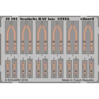 Seatbelts RAF late STEEL - 1/48