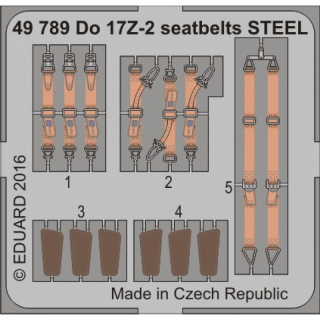 Do 17Z-2 Seatbelts STEEL - 1/48