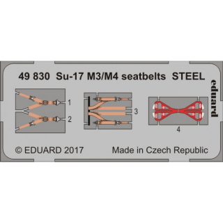 Sukhoi Su-17 M3/M4 Seatbelts STEEL - 1/48