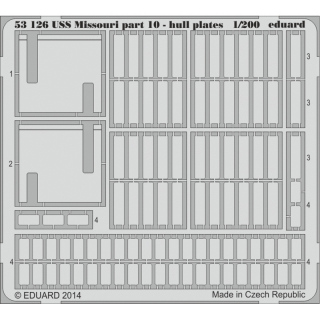 USS Missouri Part 10 - Hull Plates 1/200