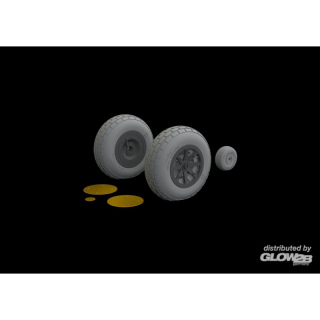 P-40N wheels for Trumpeter