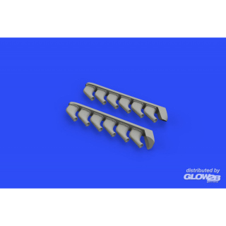 P-51D exhaust stacks for Eduard