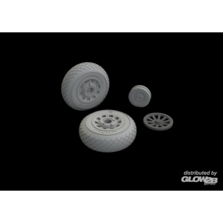 P-51D wheels diamond tread for Eduard