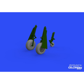 P-51D wheels oval tread for Eduard