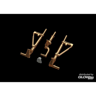 P-38F/G undercarriage legs BRONZE for Tamiya