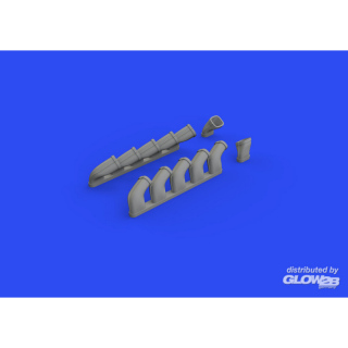 Il-2 exhaust stacks 1/48 for ZVEZDA