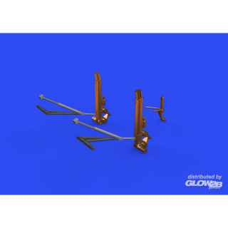 B-17F undercarriage legs BRONZE 1/48 for HKM