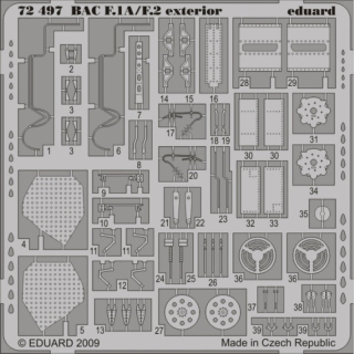 BAC Lightning F.1A/F.2 - Exterior 1/72