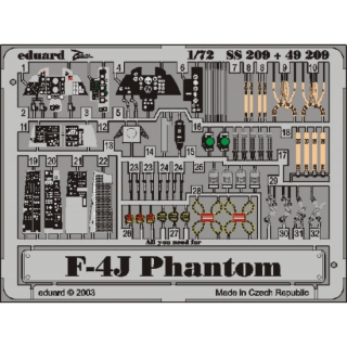 F-4J Phantom II - Detailset 1/72
