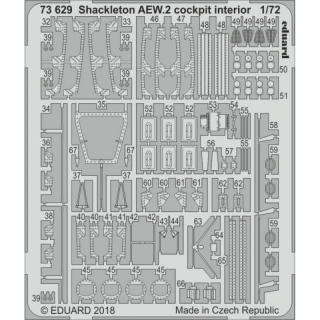 Shackleton AEW.2 cokpit interior - 1/72