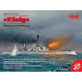 WWI German Battleship Knig - ICM 1/700