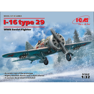 I-16 Type 29, WWII Soviet Fighter - ICM 1/32