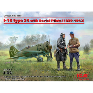 I-16 Type 24 w. Soviet Pilots (1939-42) - ICM 1/32