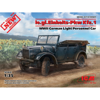 Ie.gl.PKW Kfz.1, WWII German Light Personnel Car - ICM 1/35