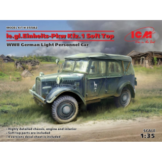 le.gl. Einheits-Pkw Kfz.1 Soft Top - ICM 1/35