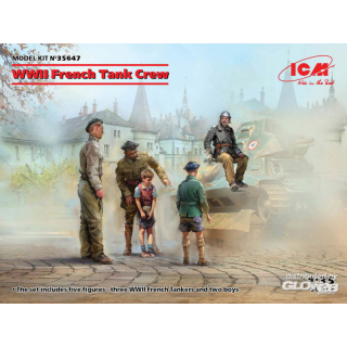 WWII French Tank Crew (4 figures)
