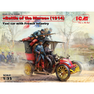 Battle of the Marne (1914), Taxi Car w. French Infantry - ICM 1/35