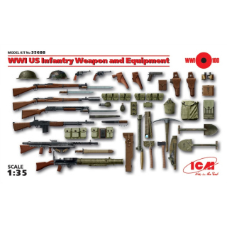 WWI US Infantry Weapon & Equipment - ICM 1/35