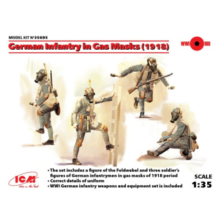 German Infantry in Gas Masks (1918) - ICM 1/35