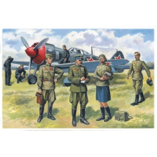 Soviet Air Force Pilots & Ground Personnel (1943-1945) - ICM 1/48