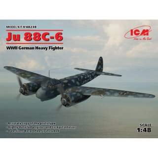 Junkers Ju 88 C-6, WWII German Heavy Fighter - ICM 1/48