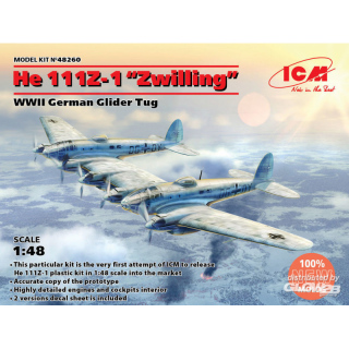 He 111Z-1 Zwilling, WWII German Glider Tug