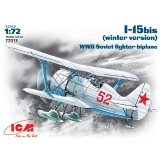 I-15 bis Soviet Fighter Biplane (Winter Version) - ICM 1/72